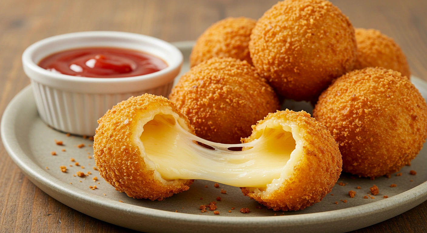 Golden Cheese Spheres